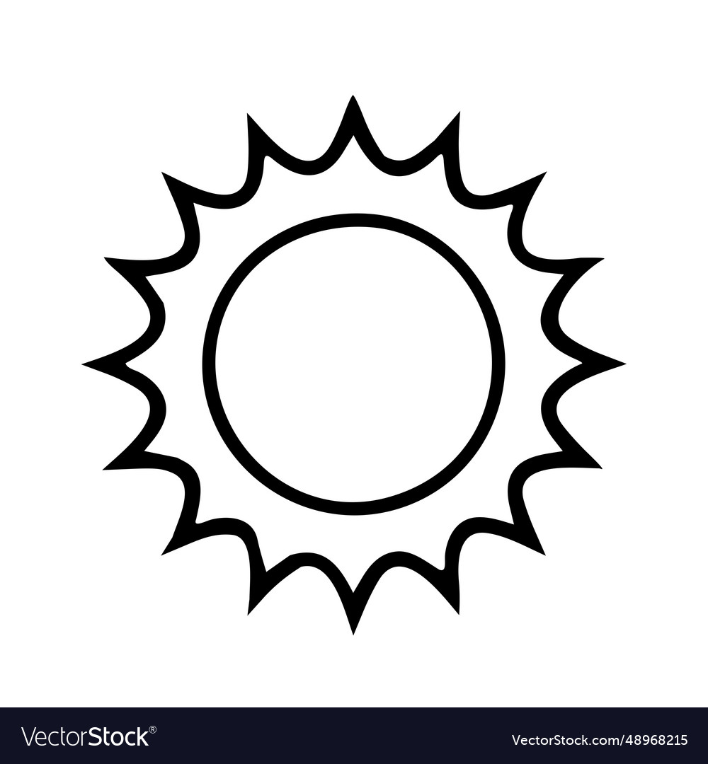 Sun Image Royalty Free Vector Image - Vectorstock