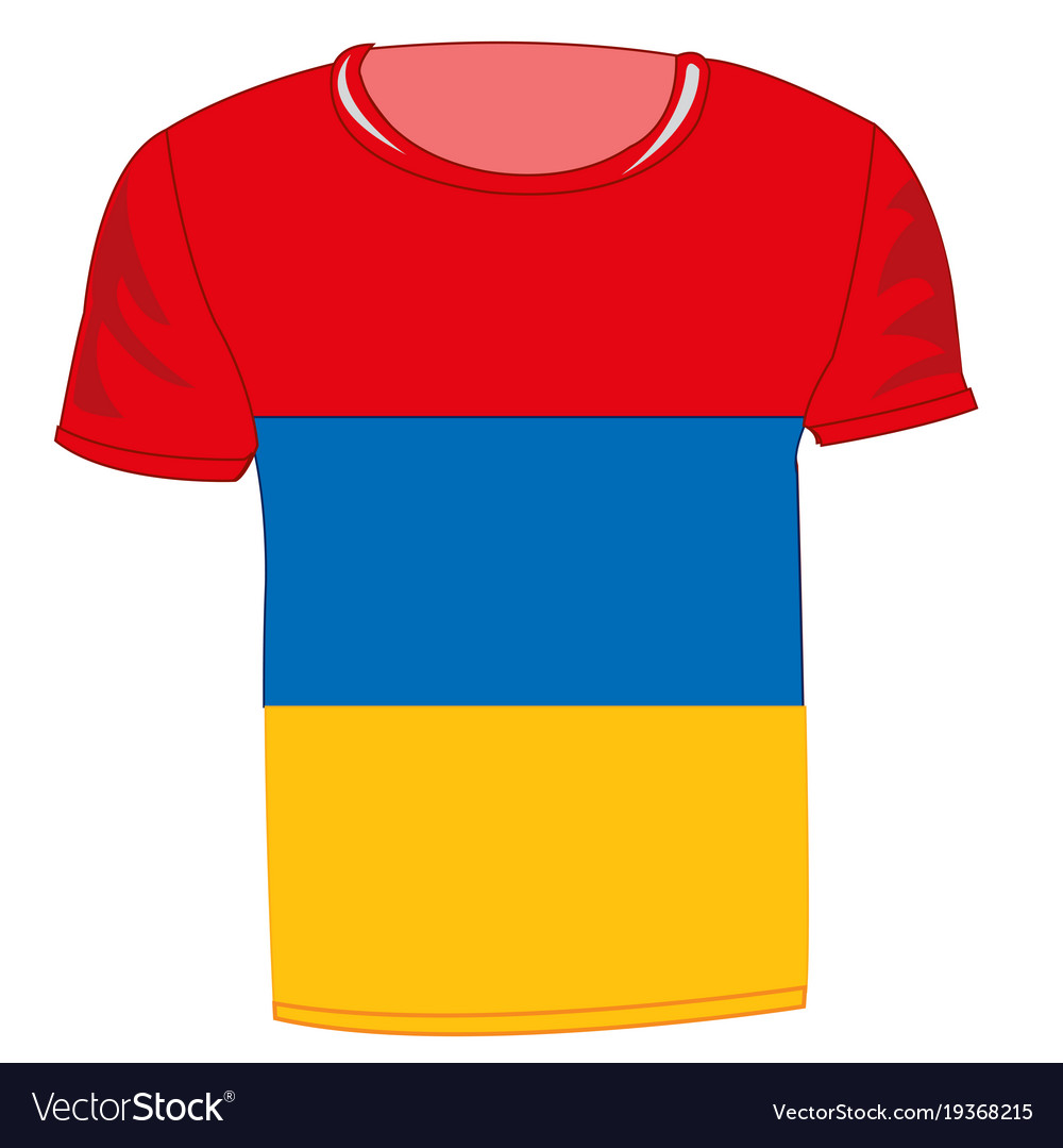 T-shirt with flag armenia