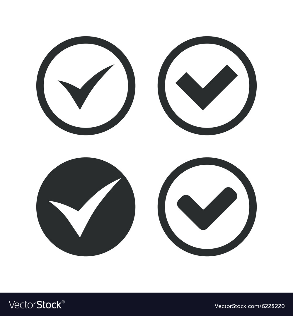 Check signs checkbox confirm icons