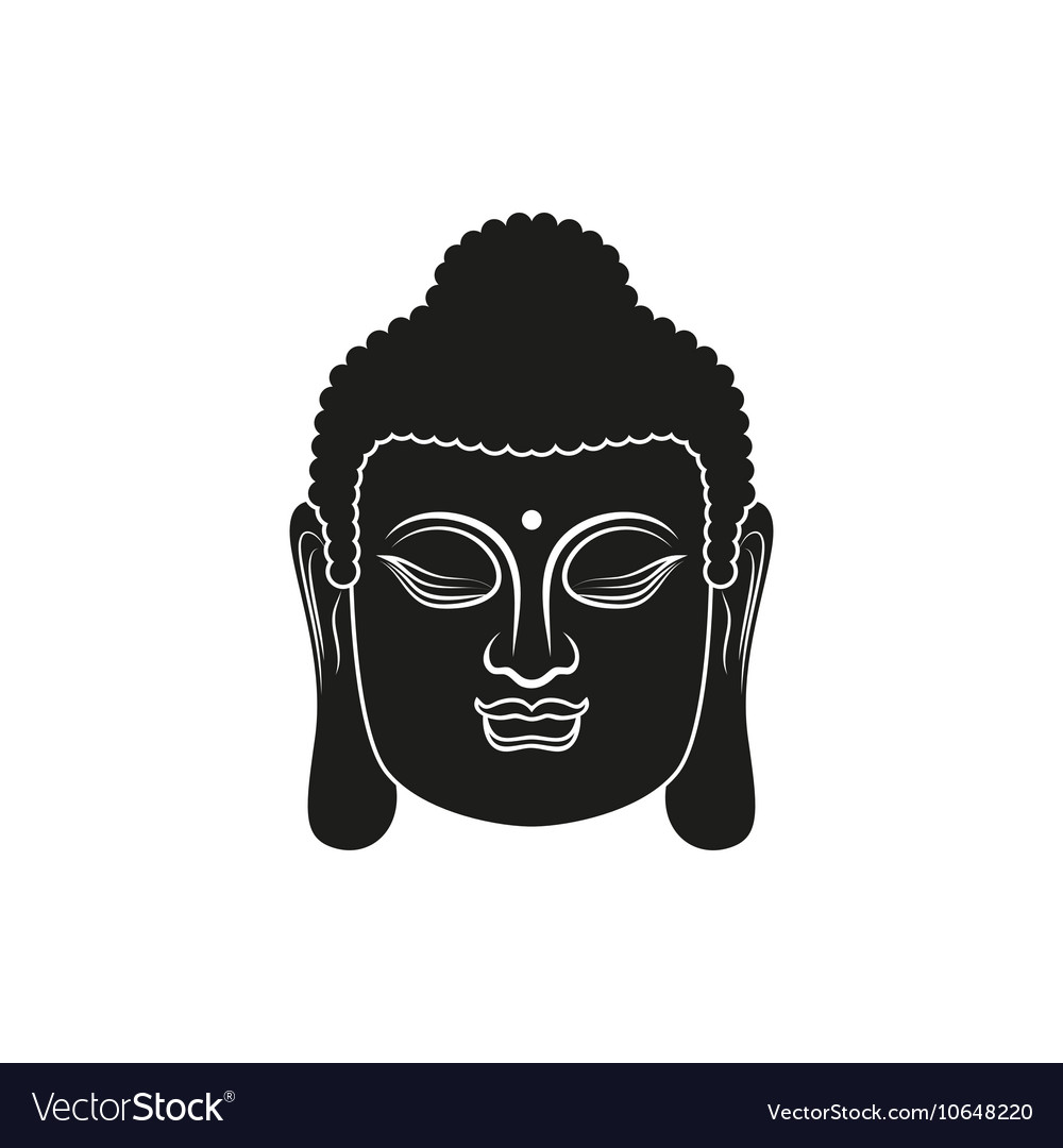 Head of buddha isolated