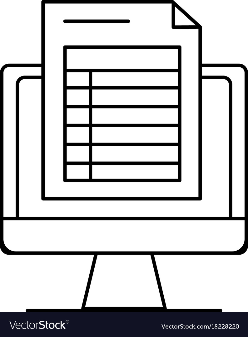 Line computer document information and business