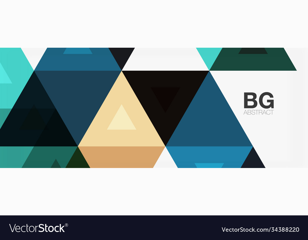 Mosaic triangle pattern abstract background vector image Mosaic triangle pattern abstract background