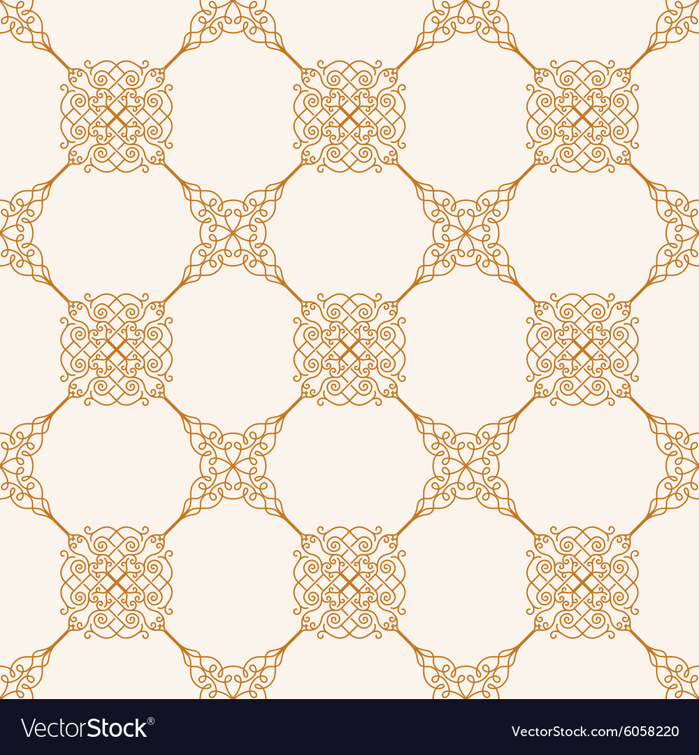 Seamless gold baroque background in vintage style