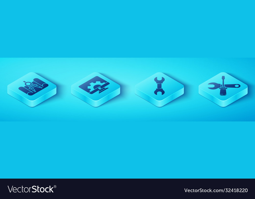 Set isometric graphing paper and compass computer Vector Image Set isometric graphing paper and compass computer