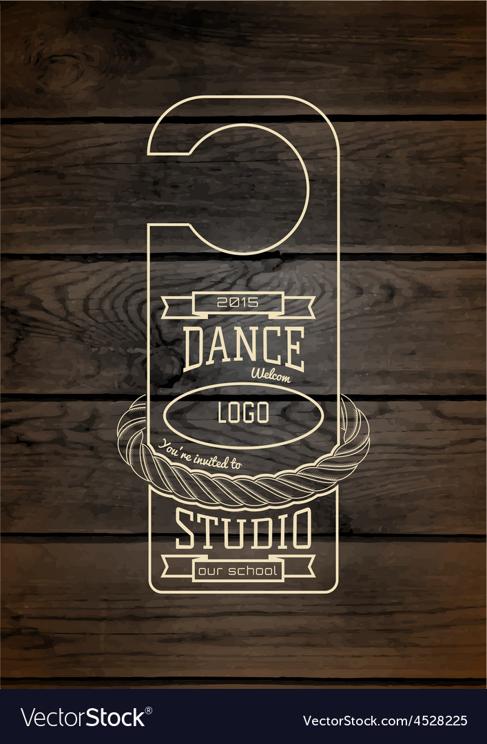 Dance studio badges logos and labels for any use Vector Image