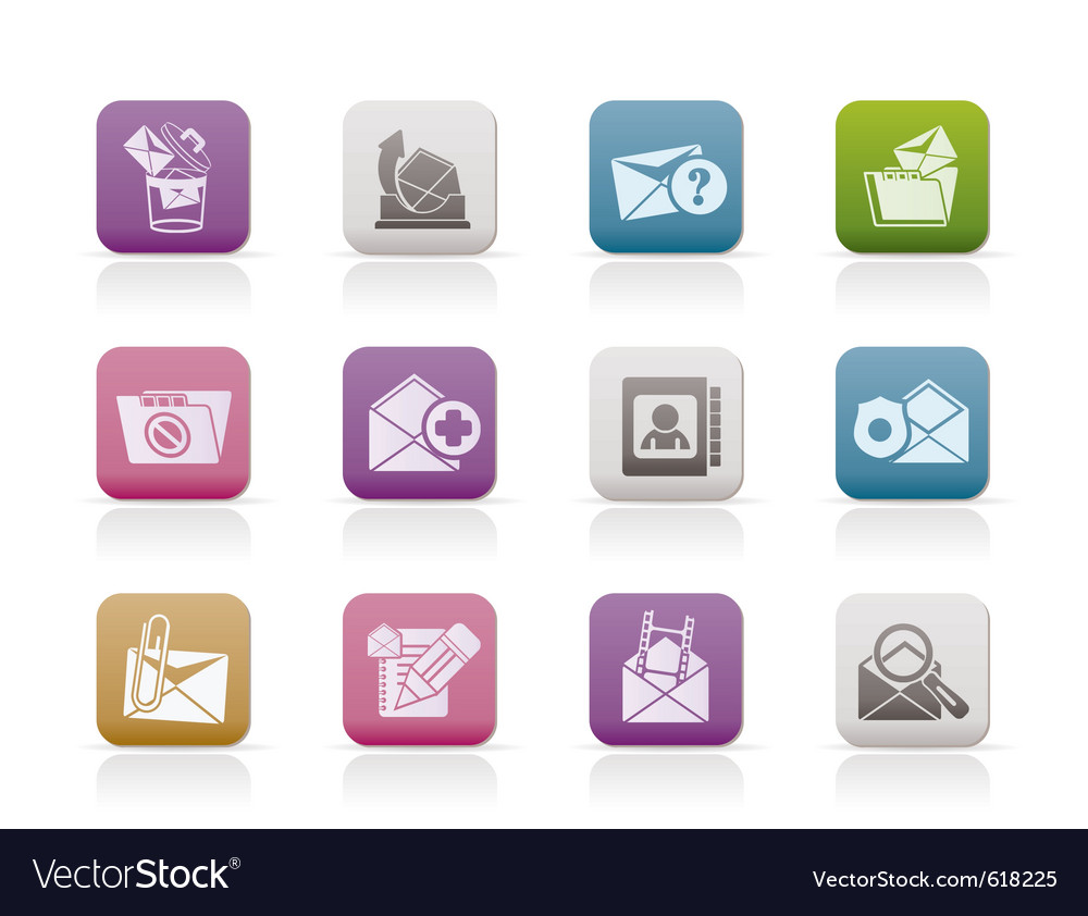 E-mail and message icons