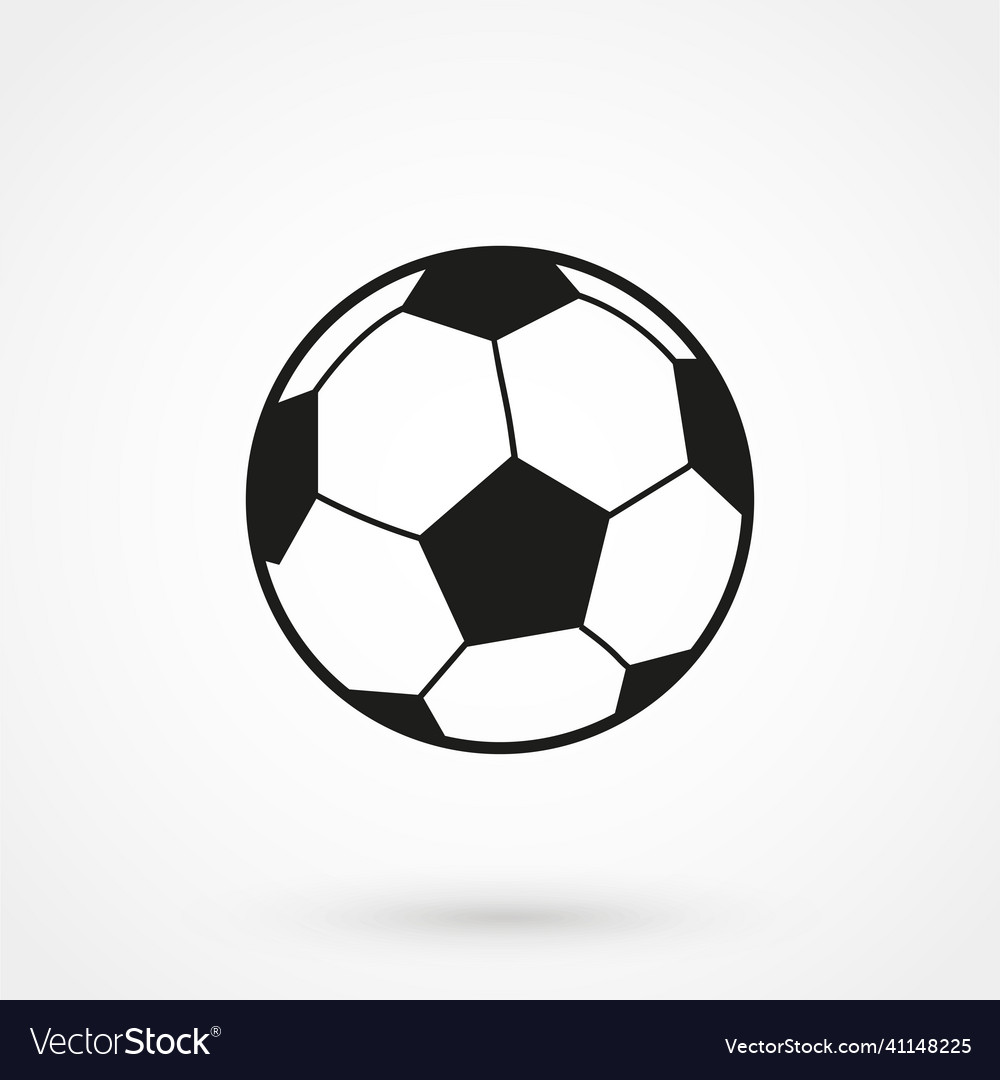 Football soccer ball icon Royalty Free Vector Image