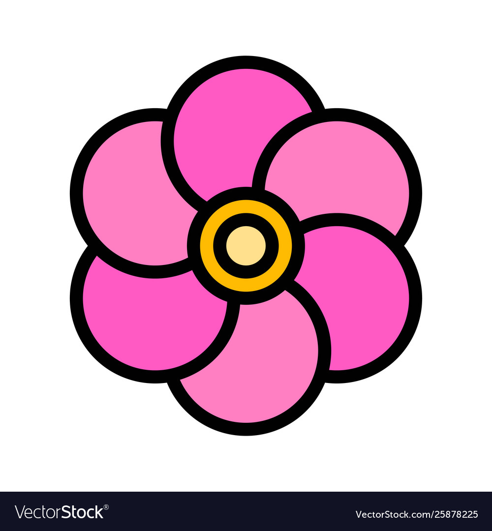 Plum blossom chinese lunar new year filled icon