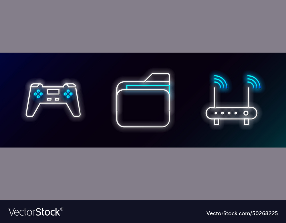 Set line router and wi-fi signal gamepad