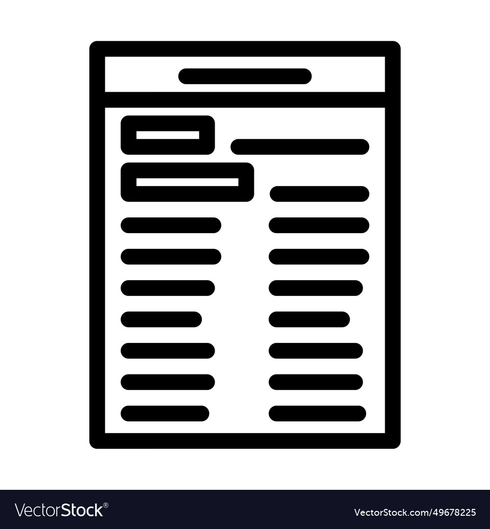 Test list line icon