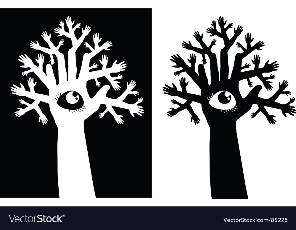 Tree with Eye Symbol
