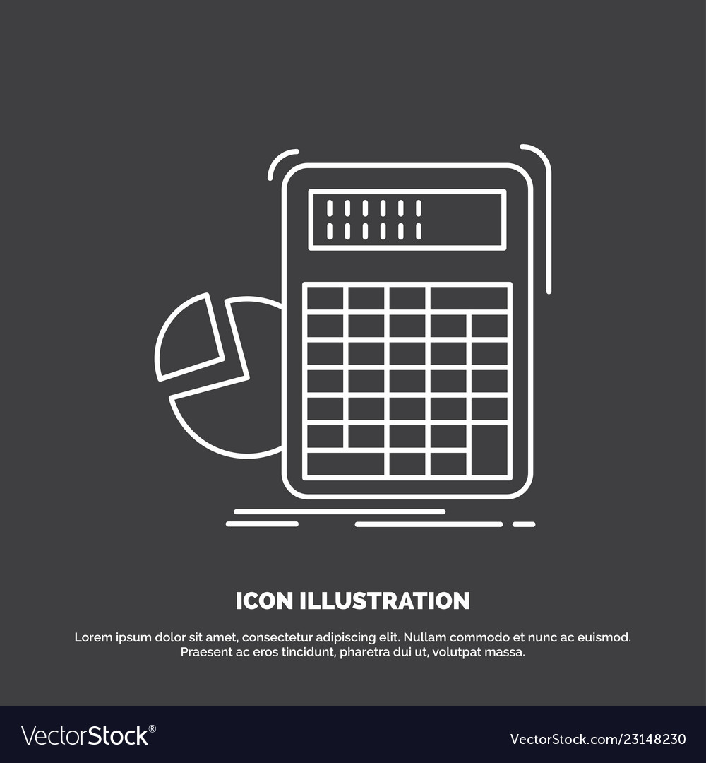 Calculator calculation math progress graph icon