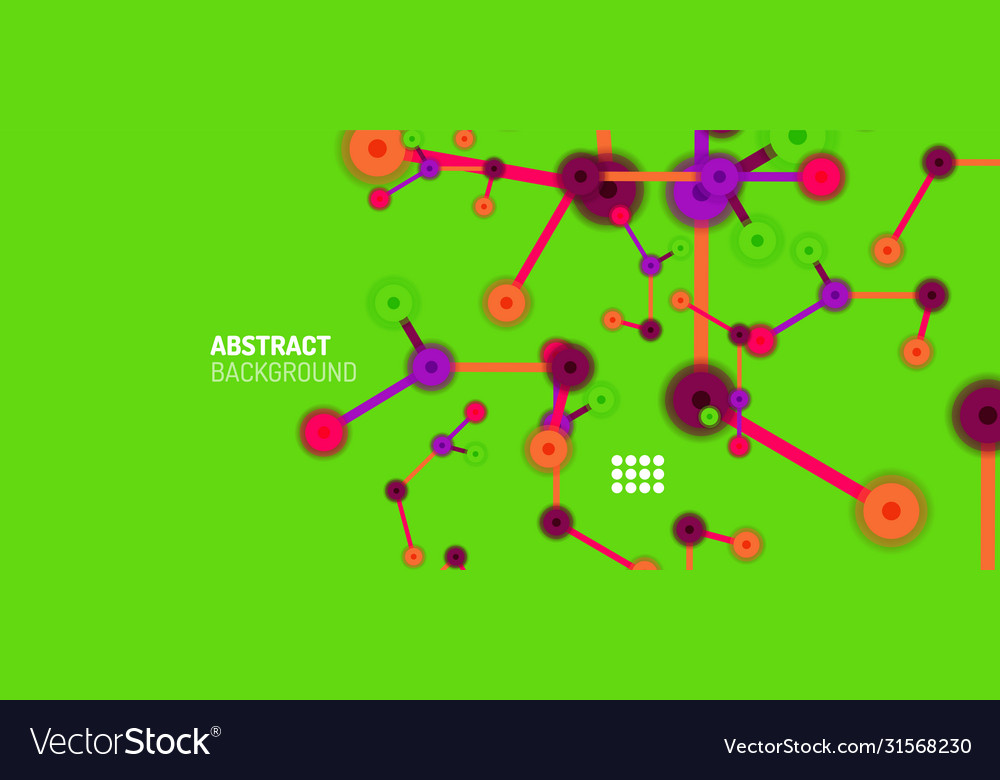 Flat style geometric abstract background round