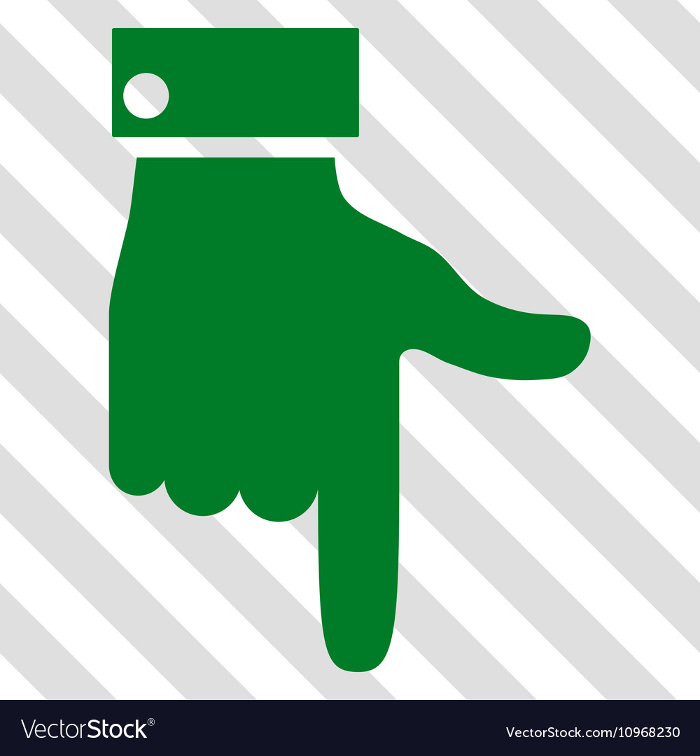 Hand pointer down icon