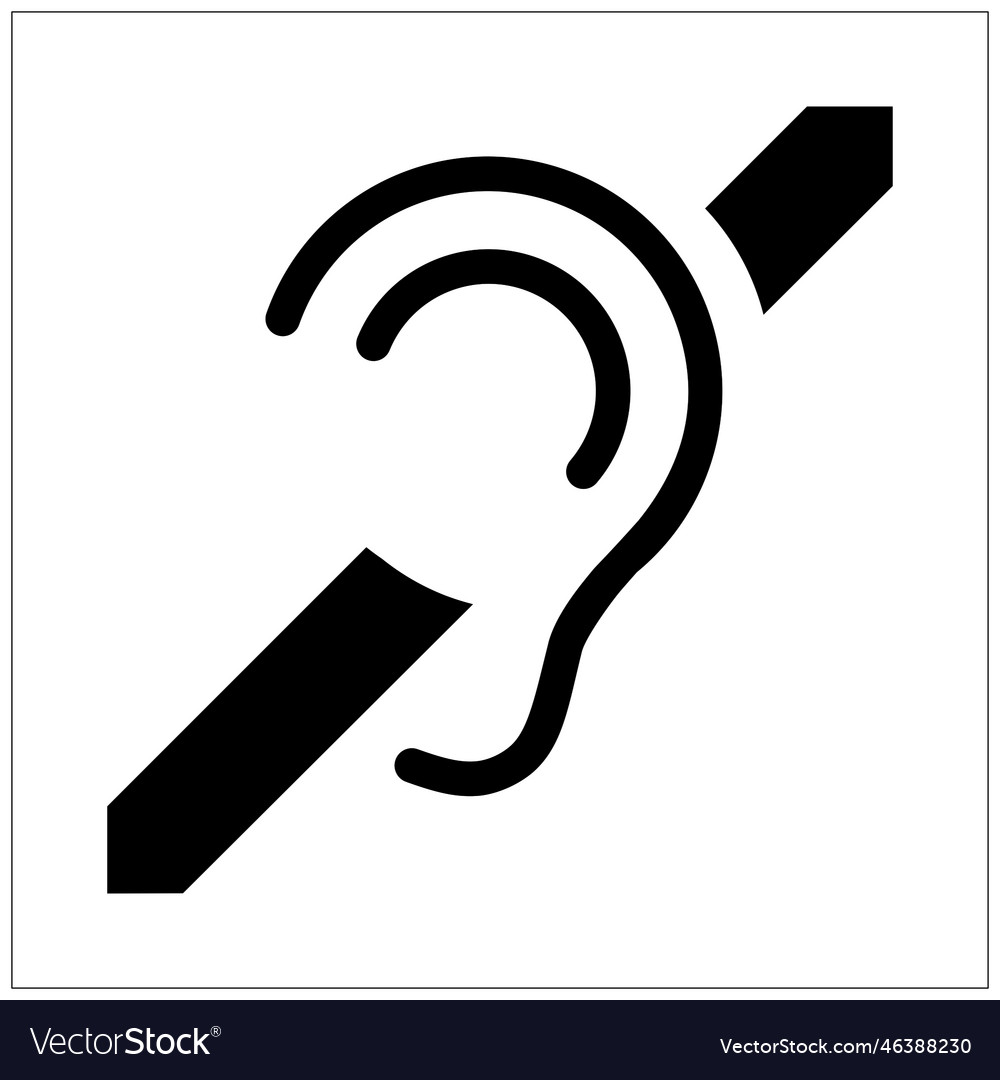 Hearing aid Royalty Free Vector Image - VectorStock