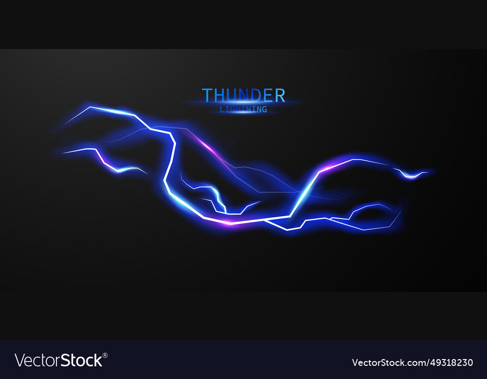 Lightning light effect background realistic flash
