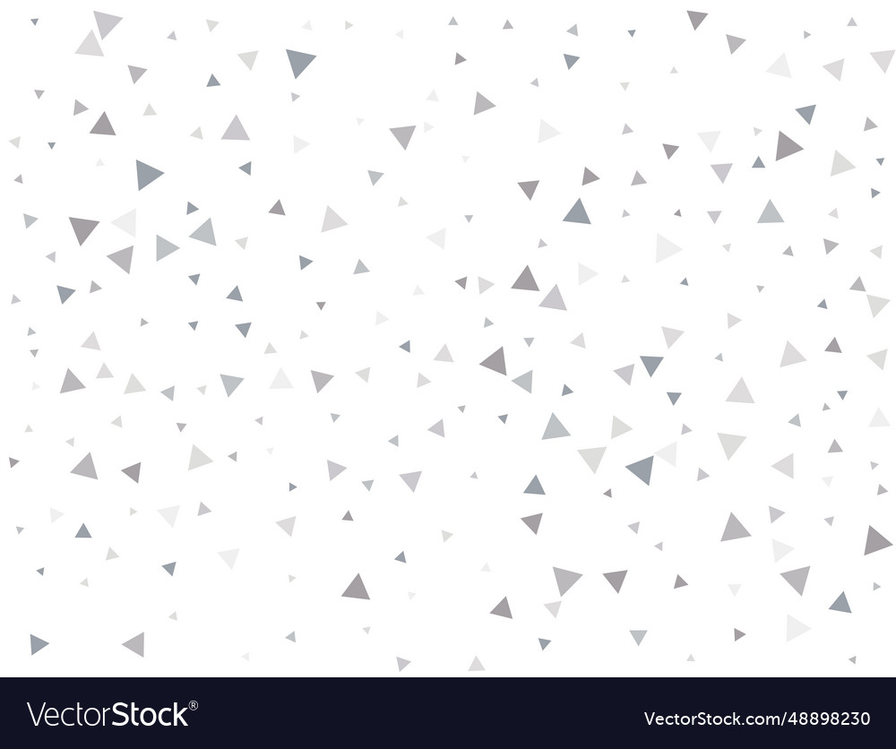 Matrixsilver triangular confetti vector image Matrixsilver triangular confetti
