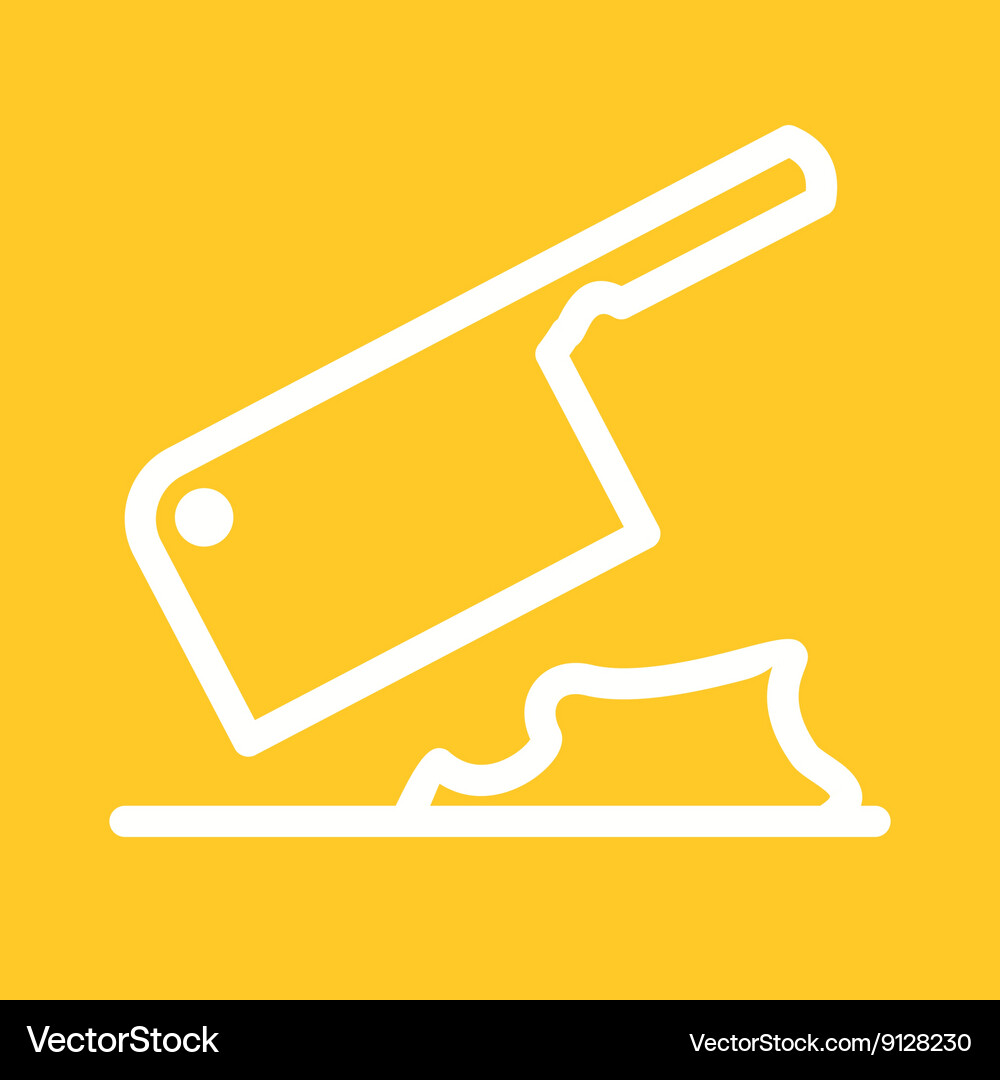 Meat cutting Royalty Free Vector Image - VectorStock