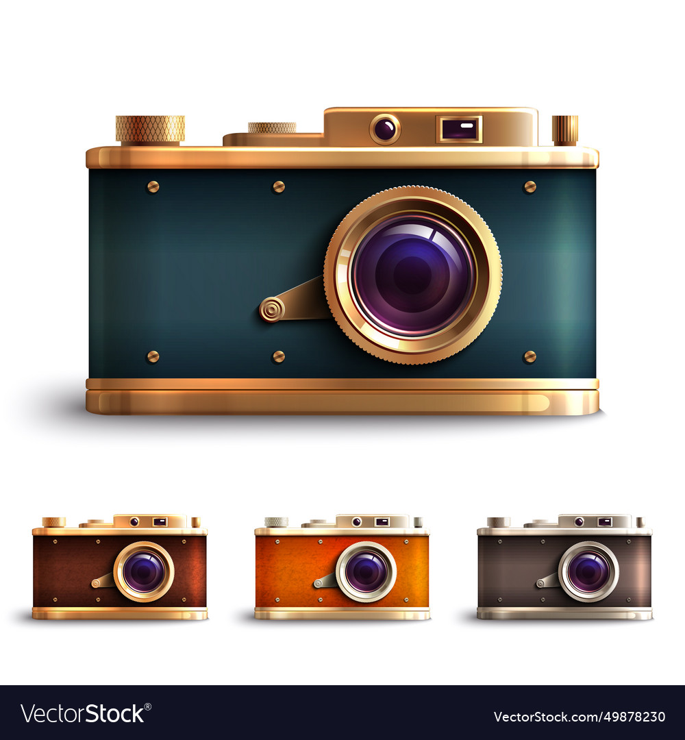 Retro style camera set