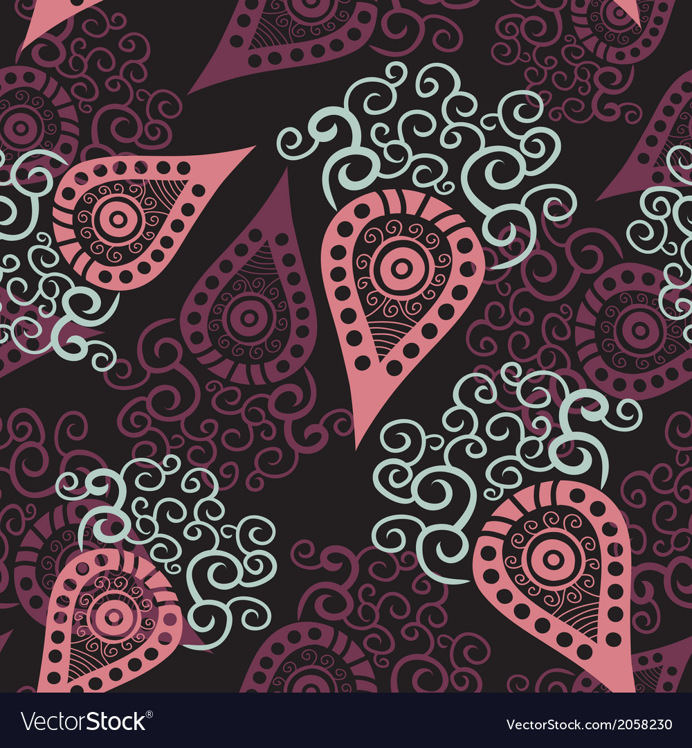 Seamless pattern with stylized carrot