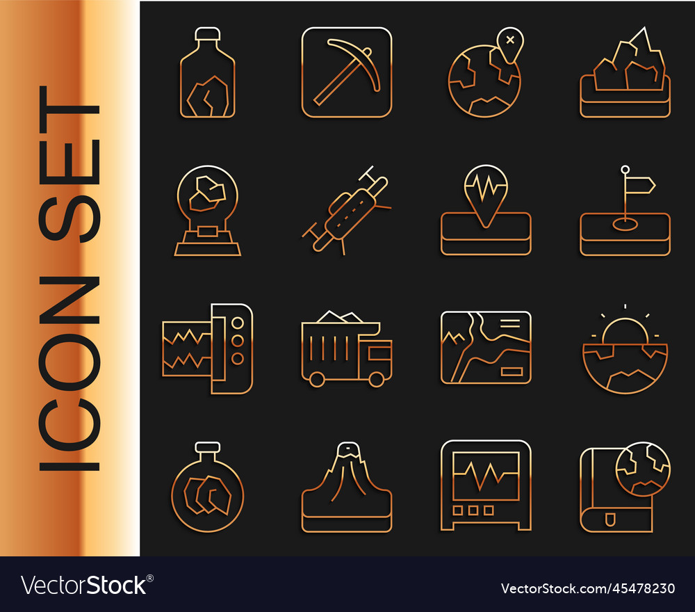 Set line earth globe and book core structure vector image Set line earth globe and book core structure