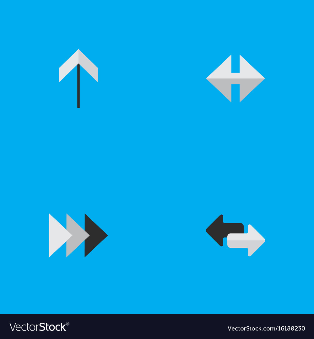 Set of simple arrows icons