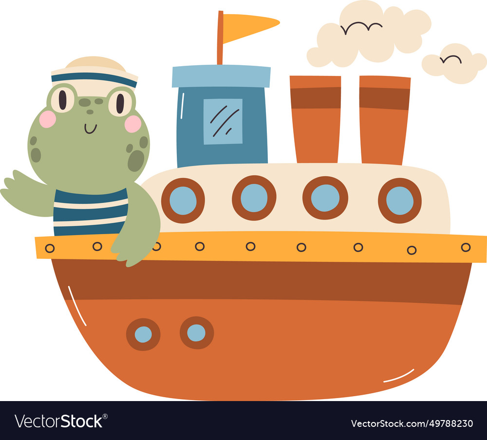 Ship with frog captain