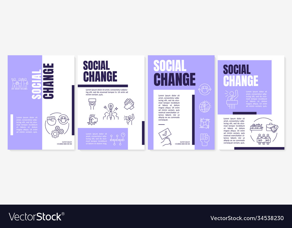 Social change brochure template