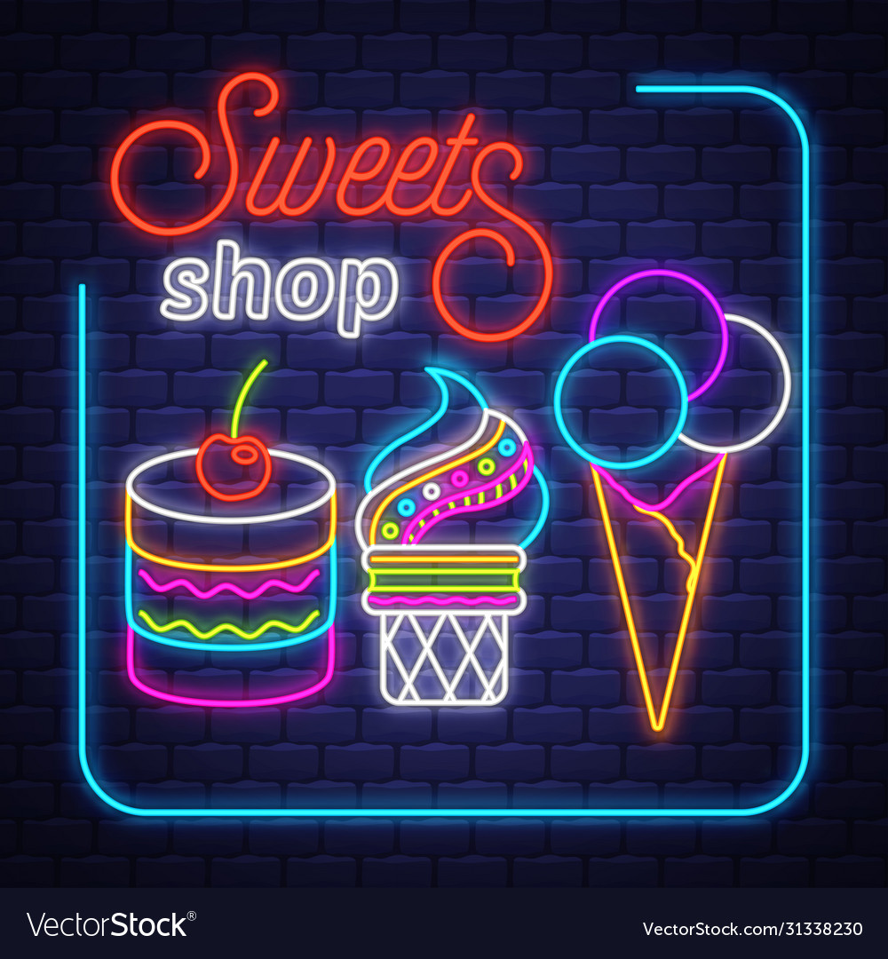 Sweets shop- neon sign shop
