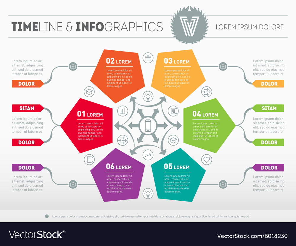 Web template for circle diagram or presentation