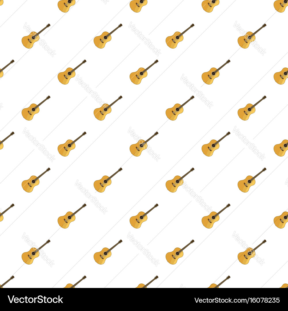 Classical guitar pattern Royalty Free Vector Image