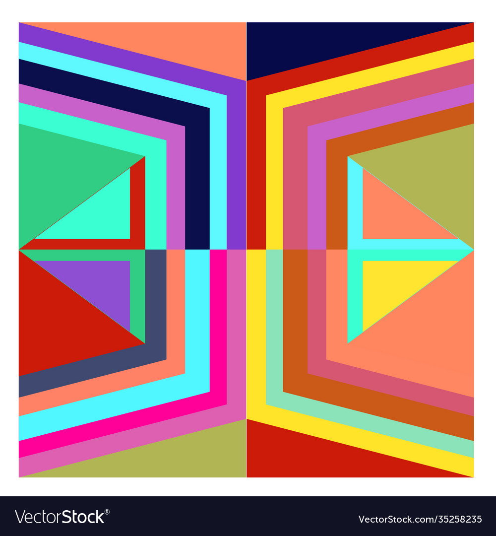 Colorful geometric and curve background pattern