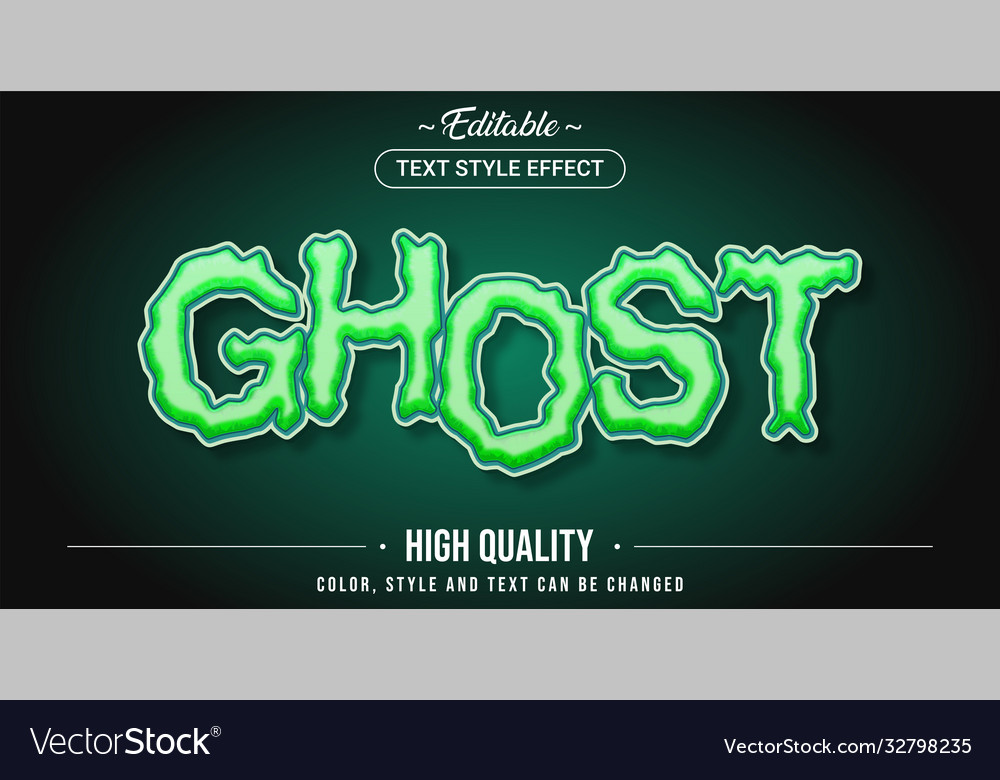 Editable text style effect - ghost theme