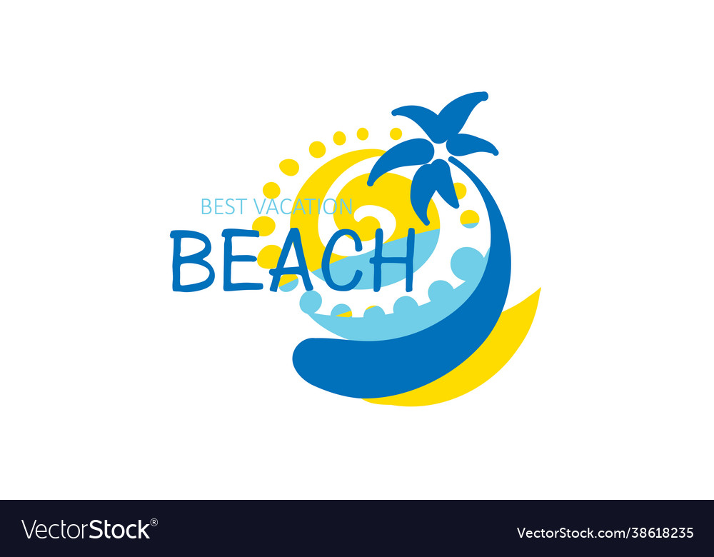 Icon for beach with image a palm