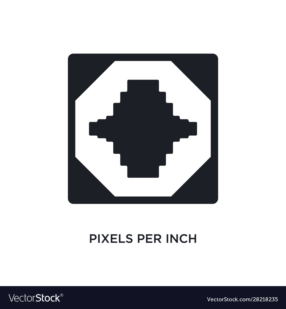 Pixels per inch isolated icon simple element from vector image Pixels per inch isolated icon simple element from