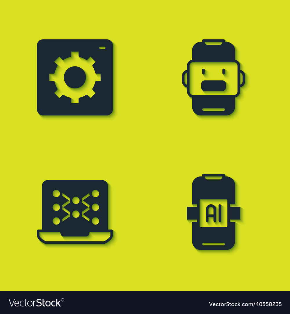 Computer api Schnittstelle künstlich vector image Computer api Schnittstelle künstlich