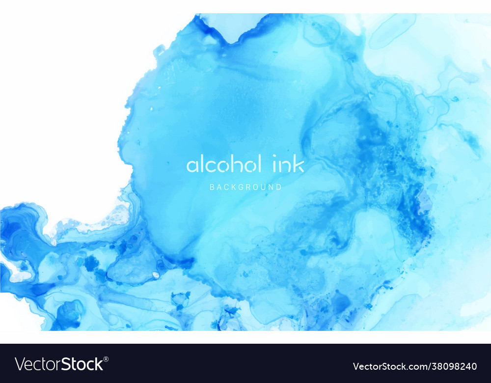 Abstract fluid art painting in alcohol ink Vector Image