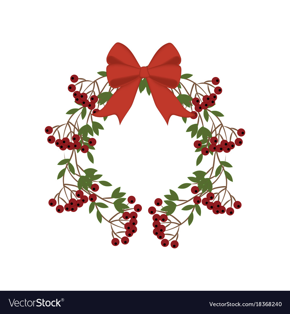 Berry wreath Royalty Free Vector Image - VectorStock