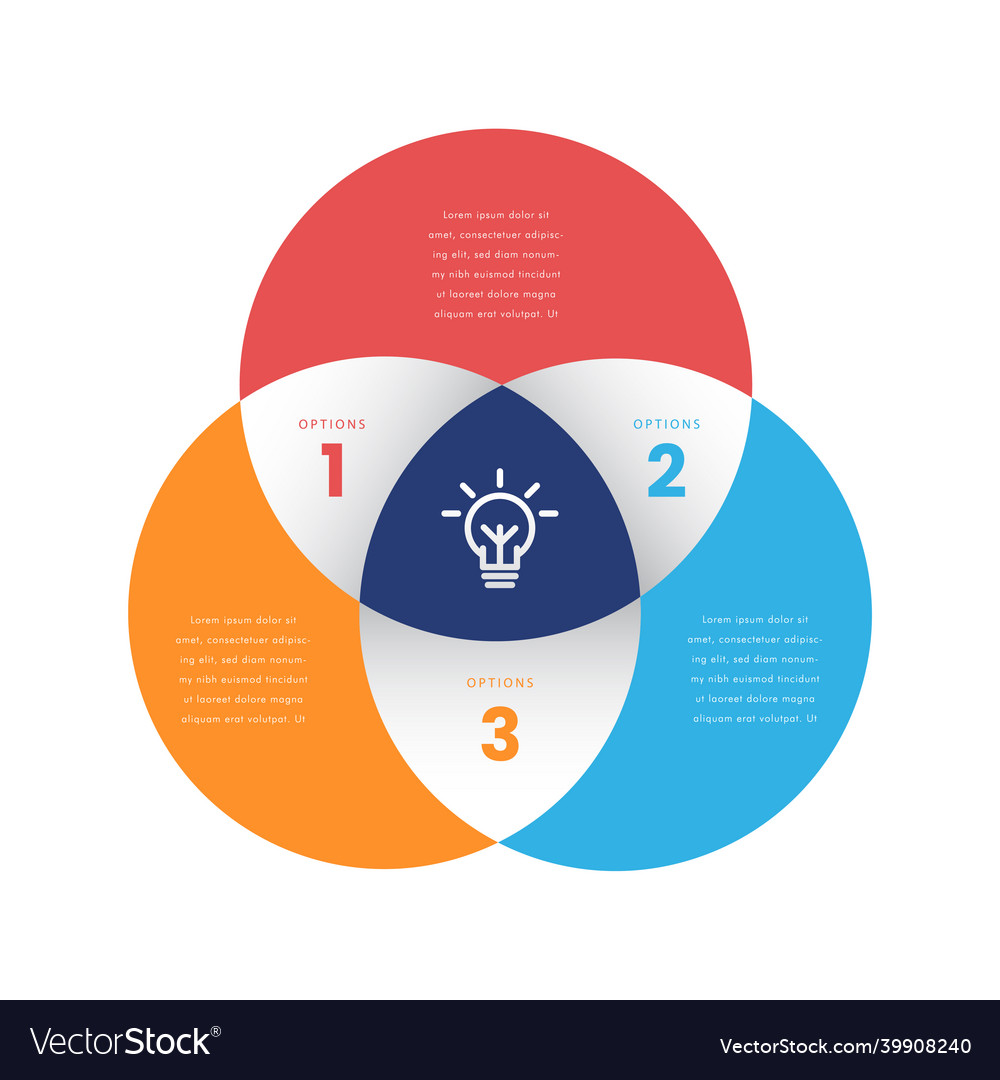 Business circle infographic options