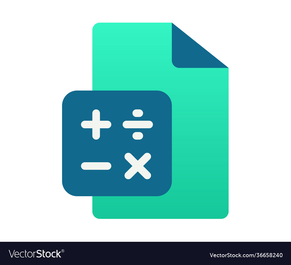 Calculate paper report single isolated icon