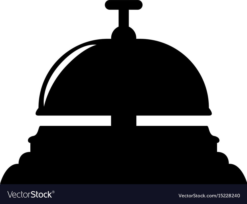 Hotel ring bell Royalty Free Vector Image - VectorStock