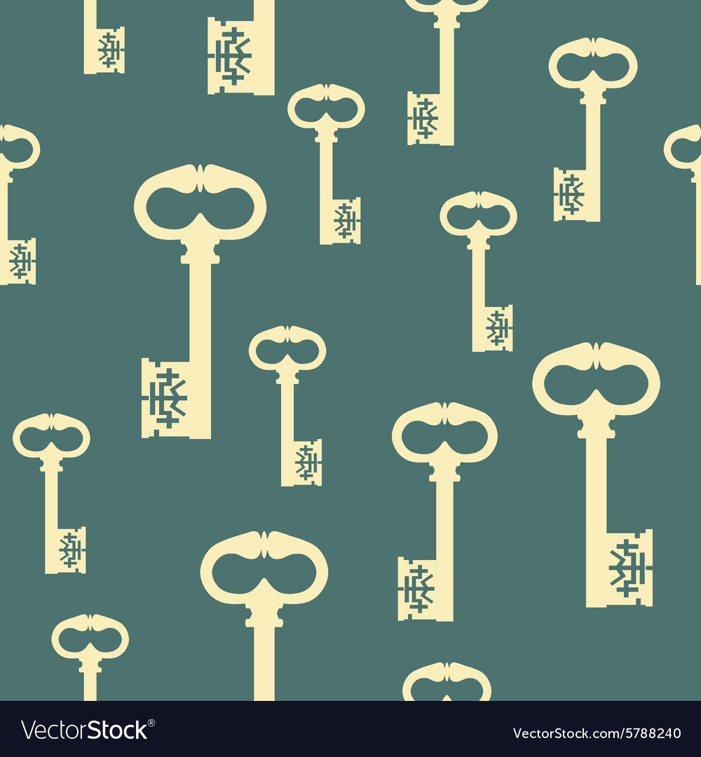 Pattern with antique keys