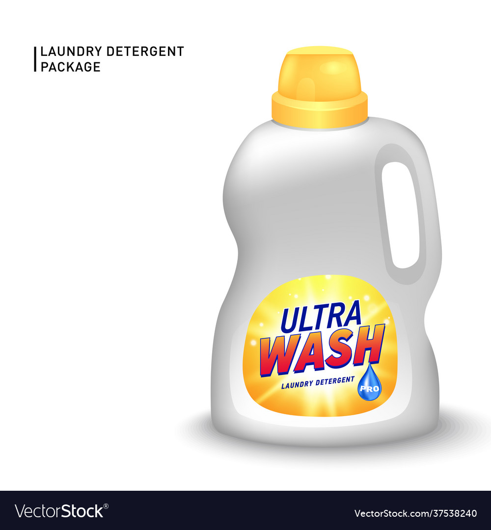 Realistic mock up container for liquid vector image Realistic mock up container for liquid