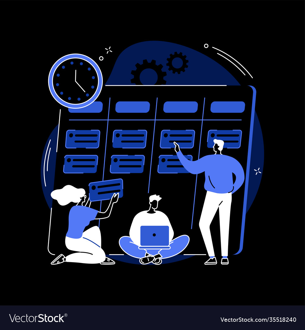 Task management abstract concept vector image Task management abstract concept