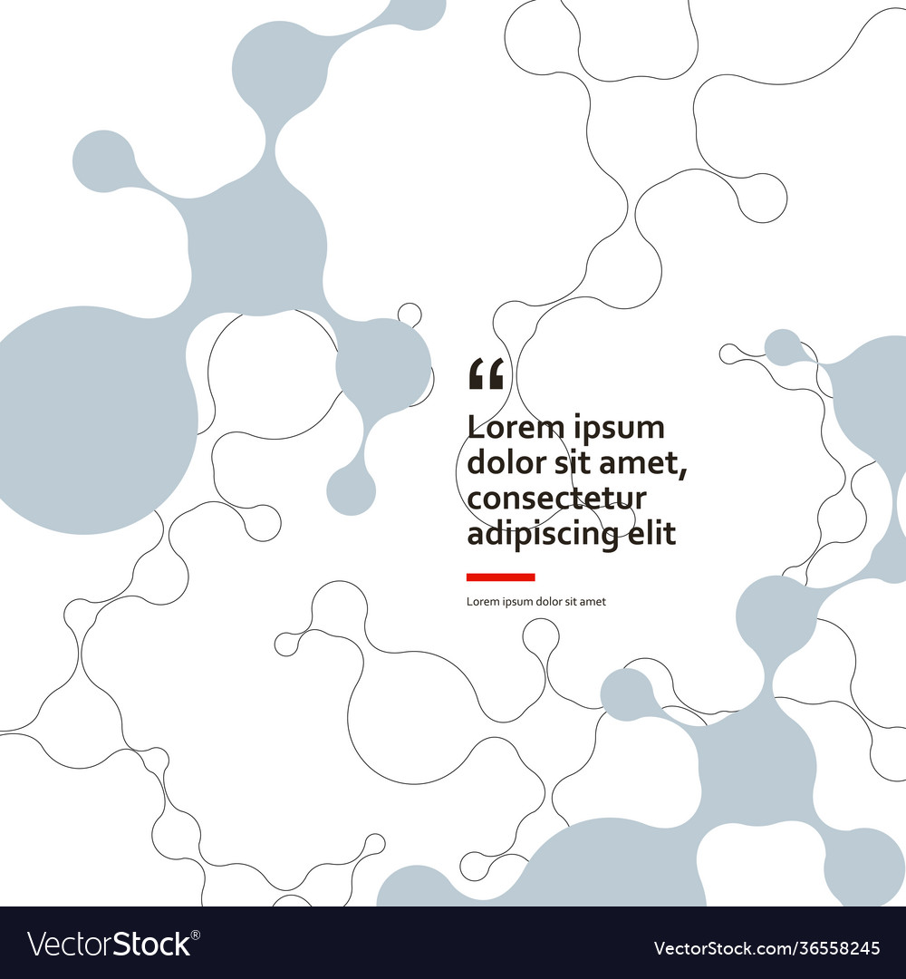 Abstract polygonal with connecting science dots vector image Abstract polygonal with connecting science dots