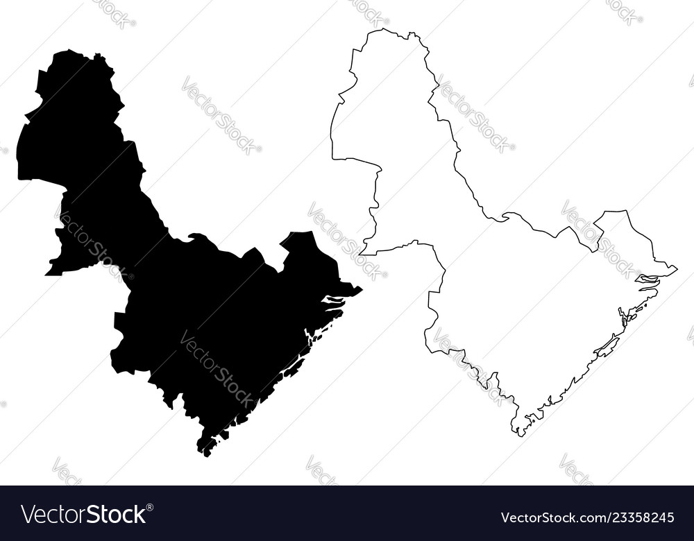 Aust-agder map Royalty Free Vector Image - VectorStock