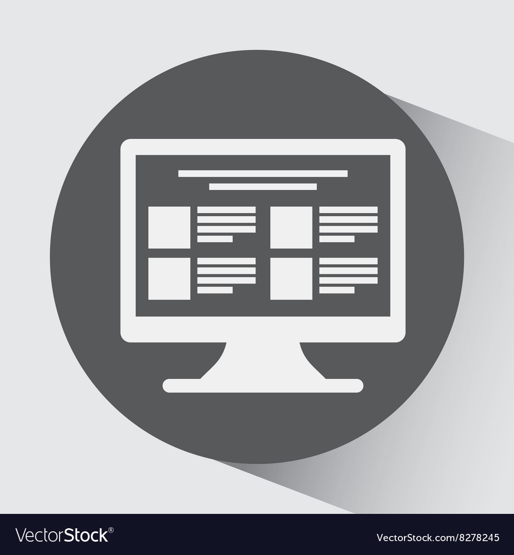 Computer icon design Royalty Free Vector Image