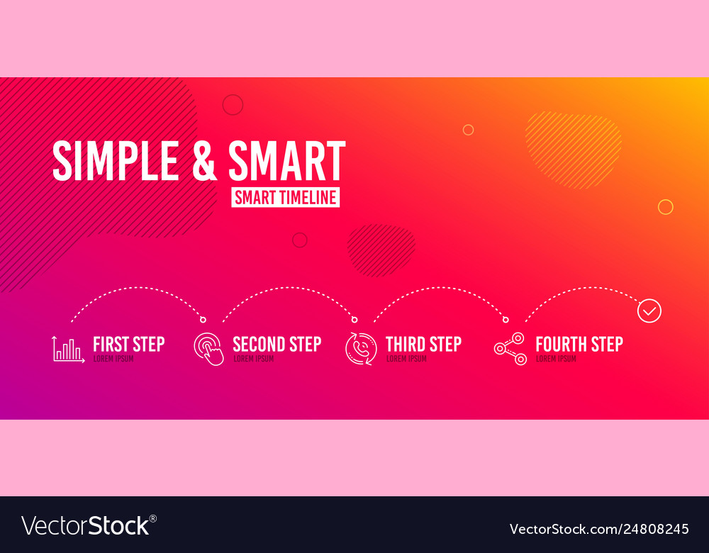 Diagram graph call center and click icons set Vector Image Diagram graph call center and click icons set