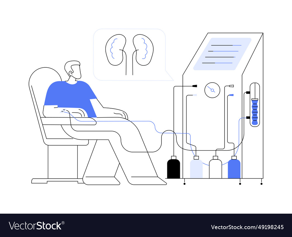 Dialysis machine abstract concept