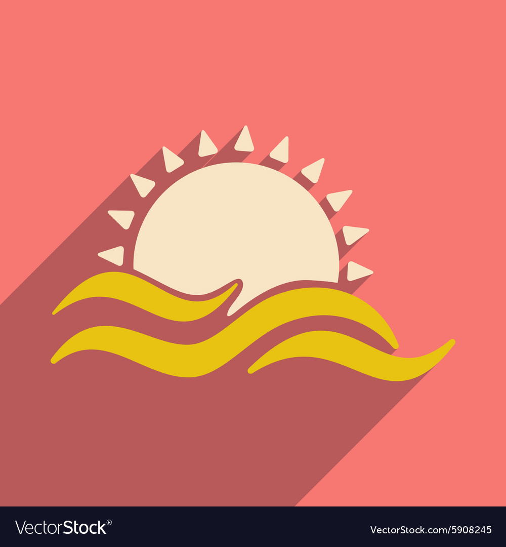 Flat with shadow icon and mobile application